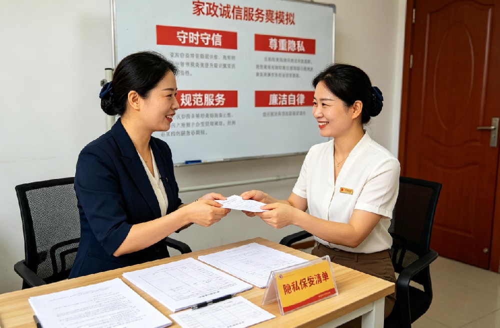 未央妇联家政从业人员职业道德与廉洁自律培训，学员认真参与行业操守诚信教育课堂