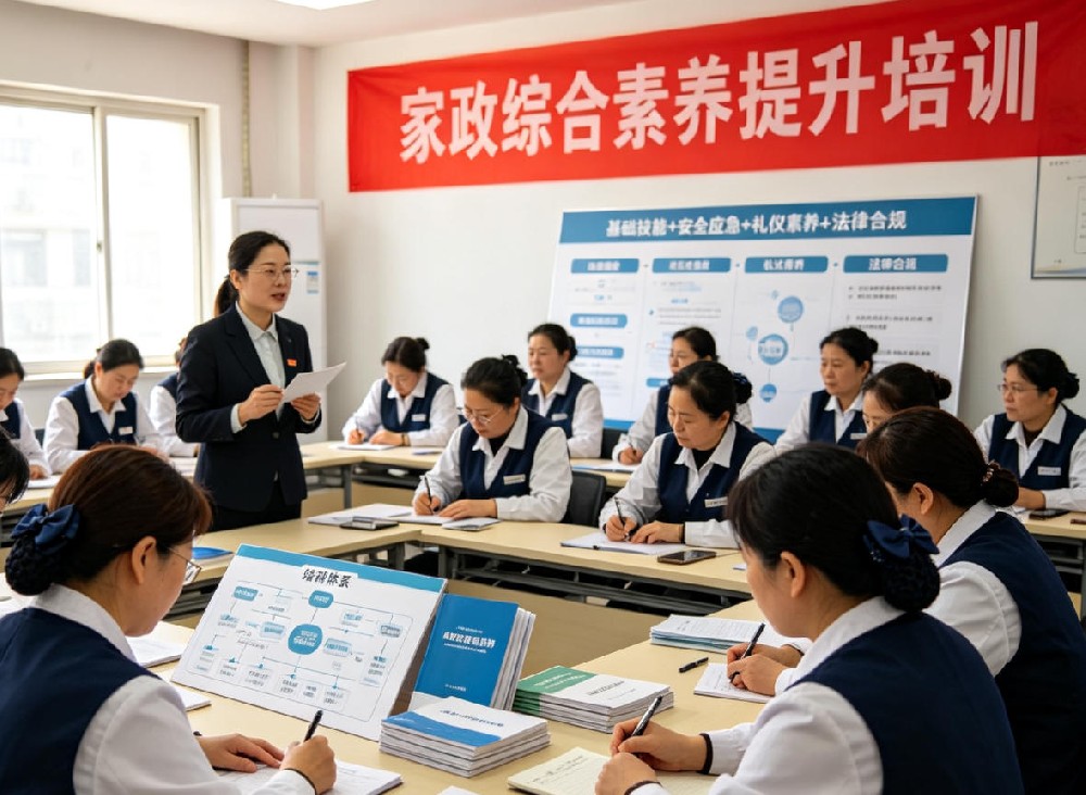 未央妇联家政从业人员综合素养常态化培训纪实照片
